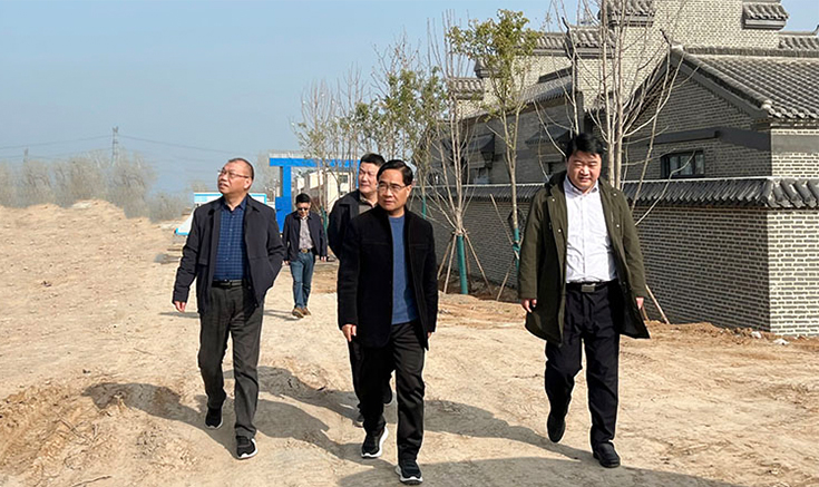 鄧紹宏、王輝、郭淮成一行蒞臨項目基地參觀考察